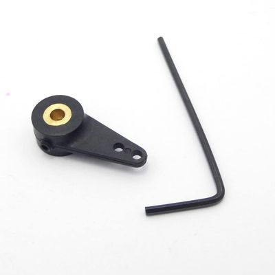 BrewJa 2PCS Nylon Servo Arm Horn Steering Rudder Arm Linkage End Tie Rod Pull Rod End for 3mm Shaft RC Boat Marine (Color : 2PCS Single arm)