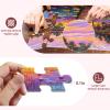 4 Pack 24 Large Piece Jigsaw Puzzles Dementia Alzheimer's Products and Activities for Elderly Seniors Puzzle Alzheimer's Cognitive Game Easy Puzzle for Adults Gift for The Elderly with 4 Storage Bag view 3
