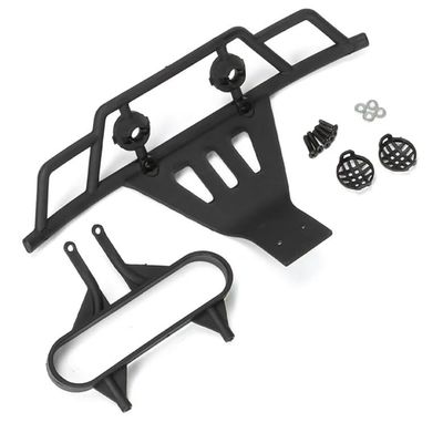 BrewJa Wltoys Nylon Front Bumper Rear Anti Roll Wheel for 144001 124019 124018 124017 124016 High Speed Off-Road Buggy Modified Upgrade (Color : Front Bumper A)