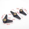 BrewJa 2PCS Nylon Servo Arm Horn Steering Rudder Arm Linkage End Tie Rod Pull Rod End for 3mm Shaft RC Boat Marine (Color : 2PCS L-Shaped arm) view 2
