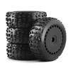BrewJa 4pcs 116mm 1/8 RC Off-Road Buggy Tires Wheel 17mm Hex for ARRMA Typhon Talion Traxxas Redcat Team Losi Kyosho HPI WR8 HSP RC Car (Color : White) view 4