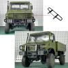 BrewJa Compatible with LDRC LD-P06 LD P06 Unimog Metal Front and Rear Bumper 1/12 RC Truck Car Upgrade Parts Accessories (Color : Rear Bumper) view 3