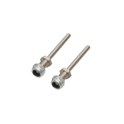 BrewJa 1Pair D3/D4/D5/D6 Landing Gear Wheel Shaft M4/M5/M6/M8 Steel Axle with Nuts Assembly Kit for RC Airplane Model DIY Parts (Color : D3xM5xL40)