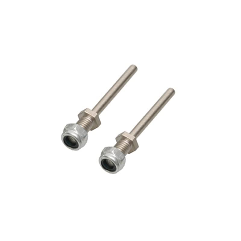 BrewJa 1Pair D3/D4/D5/D6 Landing Gear Wheel Shaft M4/M5/M6/M8 Steel Axle with Nuts Assembly Kit for RC Airplane Model DIY Parts (Color : D3xM5xL40)