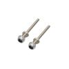 BrewJa 1Pair D3/D4/D5/D6 Landing Gear Wheel Shaft M4/M5/M6/M8 Steel Axle with Nuts Assembly Kit for RC Airplane Model DIY Parts (Color : D3xM5xL40) view 1