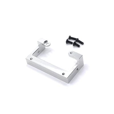 BrewJa Compatible with WPL C14 C24 C24-1 C34 B14 B24 B16 B36 MN D90 MN99S Metal Bumper Mount Bracket RC Car Upgrade Parts Accessories (Color : Silver)