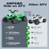 ANPABO 6V 7AH Kids ATV Ride On Toy, 4 Wheeler for Toddler w/Headlight, Forward & Reverse, Horn, Music Player, USB, MP3, Treaded Tires, Ideal Gift for Toddlers(Green) view 2
