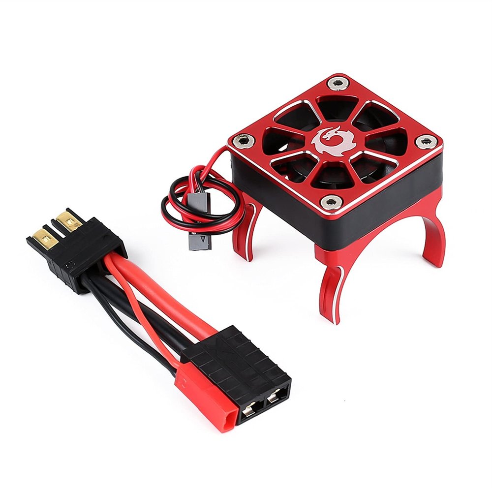 RC Car 540 550 Motor Radiator TRX Plug Cooling Fan 1/10 RC Crawler Car for for Traxxas TRX-4 TRX-6 G63 for Slash Modification Accessories