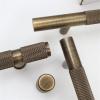 AOKLEY Light Luxurious and Contracted Solid Bronze Brass Knurled Handle Drawer Door Handle Cabinet Knobs 1Pcs (Color : T-Single Hole) view 4