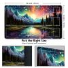 Malqiqi Playmat for MTG, with Free Storage Bags Game Mat 24 x 14 inches TCG and Board Game Mats for Cards (with Zones,Magic Mat 10) view 3