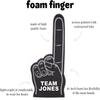 Greekgear Custom Foam Finger! Great for Bachelor & Bachelorette Parties, Athletics, Local Sport Events, Games, Parties and more - No Minimums Black view 3