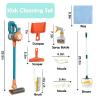 BAYMI Kids Vacuum That Really Works 9Pcs Aged 3+ Kid Cleaning Set for Toddlers Toy Cleaner Kids Broom and Dustpan Set Scrub Brushes Baby Boy Girl Gifts ( 950Blue) view 2