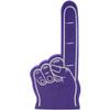 Greekgear Custom Foam Finger! Great for Bachelor & Bachelorette Parties, Athletics, Local Sport Events, Games, Parties and more - No Minimums Purple view 1
