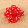 30 Pieces Colorful D10 Polyhedral Dice, 10 Sides Acrylic Dice Transparent Dice for Table Games, Role Playing, Family Party Favor view 2