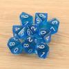 30 Pieces Colorful D10 Polyhedral Dice, 10 Sides Acrylic Dice Transparent Dice for Table Games, Role Playing, Family Party Favor view 4