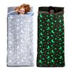 HOMBYS Glow in the Dark Sleeping Bags for 10~12 Years Old Kids, 84"x30" Soft Kids Nap Mat with Pillow and Blanket for Daycare School, Grey Travel Sleep Bag for Childern Girls Boys Truck Travel Camping view 1