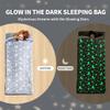 HOMBYS Glow in the Dark Sleeping Bags for 10~12 Years Old Kids, 84"x30" Soft Kids Nap Mat with Pillow and Blanket for Daycare School, Grey Travel Sleep Bag for Childern Girls Boys Truck Travel Camping view 2