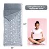 HOMBYS Glow in the Dark Sleeping Bags for 10~12 Years Old Kids, 84"x30" Soft Kids Nap Mat with Pillow and Blanket for Daycare School, Grey Travel Sleep Bag for Childern Girls Boys Truck Travel Camping view 3