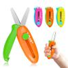 Safety Scissors for Kids, 3Pcs Retractable Scissors for Toddler Craft Ages 3-5 2-4 1-3, Cute Small Art Crafts Cutting Tools view 1