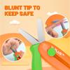Safety Scissors for Kids, 3Pcs Retractable Scissors for Toddler Craft Ages 3-5 2-4 1-3, Cute Small Art Crafts Cutting Tools view 2