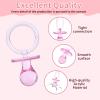 72 Pcs Baby Shower Pacifiers, 2.75 Plastic Pacifiers for Baby Shower Game, Baby Shower Decoration DIY, Gender Reveal Party Table Scatter/Baby Shower Party Favors, Pink Pacifiers Baby Shower view 3