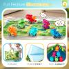 ALASOU Baby Dinosaur Car Toys with Playmat/Storage Bag|1st Christmas Birthday Gifts for Toddler Age 1-2|Baby Toys for 1 2 3 Year Old Boy|1 2 Year Old Boy Gift for Infant|Stocking Stuffers for Kids view 3