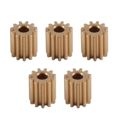KJOET Industrial Machinery Pinion Gear 5pcs Brass 11T Pinion Gear Motor Gear for 1/18 RC Crawler Car Upgrade Parts Accessories