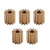 KJOET Industrial Machinery Pinion Gear 5pcs Brass 11T Pinion Gear Motor Gear for 1/18 RC Crawler Car Upgrade Parts Accessories view 1