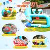 AirMyFun Inflatable Bounce House with Slide, Big Kids Bouncy House with Blower, Ball Pool, Basketball Hoop - Jumping Castle for Indoor and Outdoor Family Backyard Fun and Parties. view 4