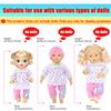 iBayda 10 Sets Doll Clothes & Accessories - Playtime Outfits with Hats and Headbands for 10/12/14 Inch New Born Baby Dolls (No Doll Included) view 3