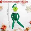 12.6'' Christmas Monster Plush Toy, Christmas Stuffed Figures Doll for Kids and Christmas Tree Home Decorations(Green) view 2