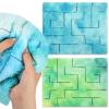 Frienda 2 Pack Marble Maze Mat Fidget Tactile Sensory Toys Stress Relief Toys Relief Anxiety Calming Mats for School Classroom Reduce Stress Anxiety Improve Focus(Vibrant Style,8.7 x 6.3 Inch) view 1