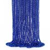 24PCS Christmas Bead Necklace, Blue Bead Necklaces Stuff, 33" Mardi Gras Beads Necklace Costume, Festival Parade Throw Accessories for Wedding Birthday Gender Reveal Party Events Supplies Decorations view 1