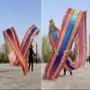 CMYUN Dragon Poi Silk Dragon Poi Dance with Head, Red Ribbon Art Dance Flag for Park Party Farm, Rainbow Dragon Poi Streamer for Gym Fitness Juggling (Size : Length - 10m/33ft) view 2
