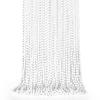 EOBOH 24PCS Bead Necklace, White Beaded Necklace Party Favors Bulk, 33" Mardi Gras Beads Necklaces, Festival Parade Throw Accessories for Mardi Gras Wedding Birthday Celebrations Decorations view 1