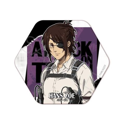 TV Anime Attack on Titan The Final Season [Hanji] Vol. 9 Hexagonal Can Badge WF