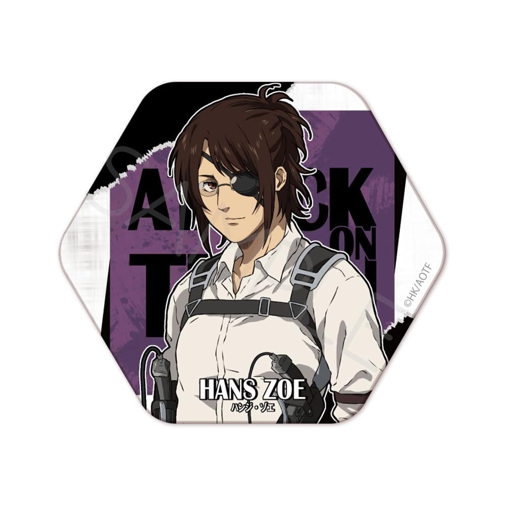 TV Anime Attack on Titan The Final Season [Hanji] Vol. 9 Hexagonal Can Badge WF