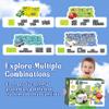 DIY Assembling Electric Trolley, 2024new Toddler Puzzle Track Play Set with Vehicles, Puzzle Track Car Playset, Birthday Gift for Kids Ages 3+, Enhance Parent Child Relationship (All Cars) view 3
