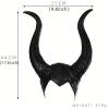 1pc Girls Horn Hat Halloween Headgear, Halloween Masquerade Party Prop view 2