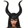 1pc Girls Horn Hat Halloween Headgear, Halloween Masquerade Party Prop view 3