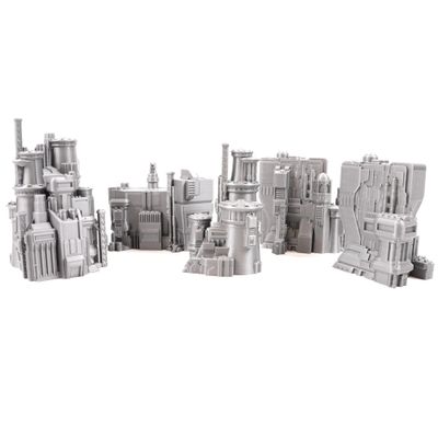 6mm Sci-Fi Cityscape Bundle 3 - Tabletop Terrain for Miniatures Games Such as Epic Battletech Adeptus Titanicus (Bundle 3)