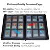 Rayvol 16-Pocket Top loader Binder, Holds 512 Top loaders 16 Pocket Top Loader Card Storage Case, 500 + Ringless Double-Sided Pockets for Cards in 3 x 4'' Top loaders -Red view 3