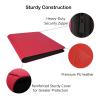Rayvol 16-Pocket Top loader Binder, Holds 512 Top loaders 16 Pocket Top Loader Card Storage Case, 500 + Ringless Double-Sided Pockets for Cards in 3 x 4'' Top loaders -Red view 4