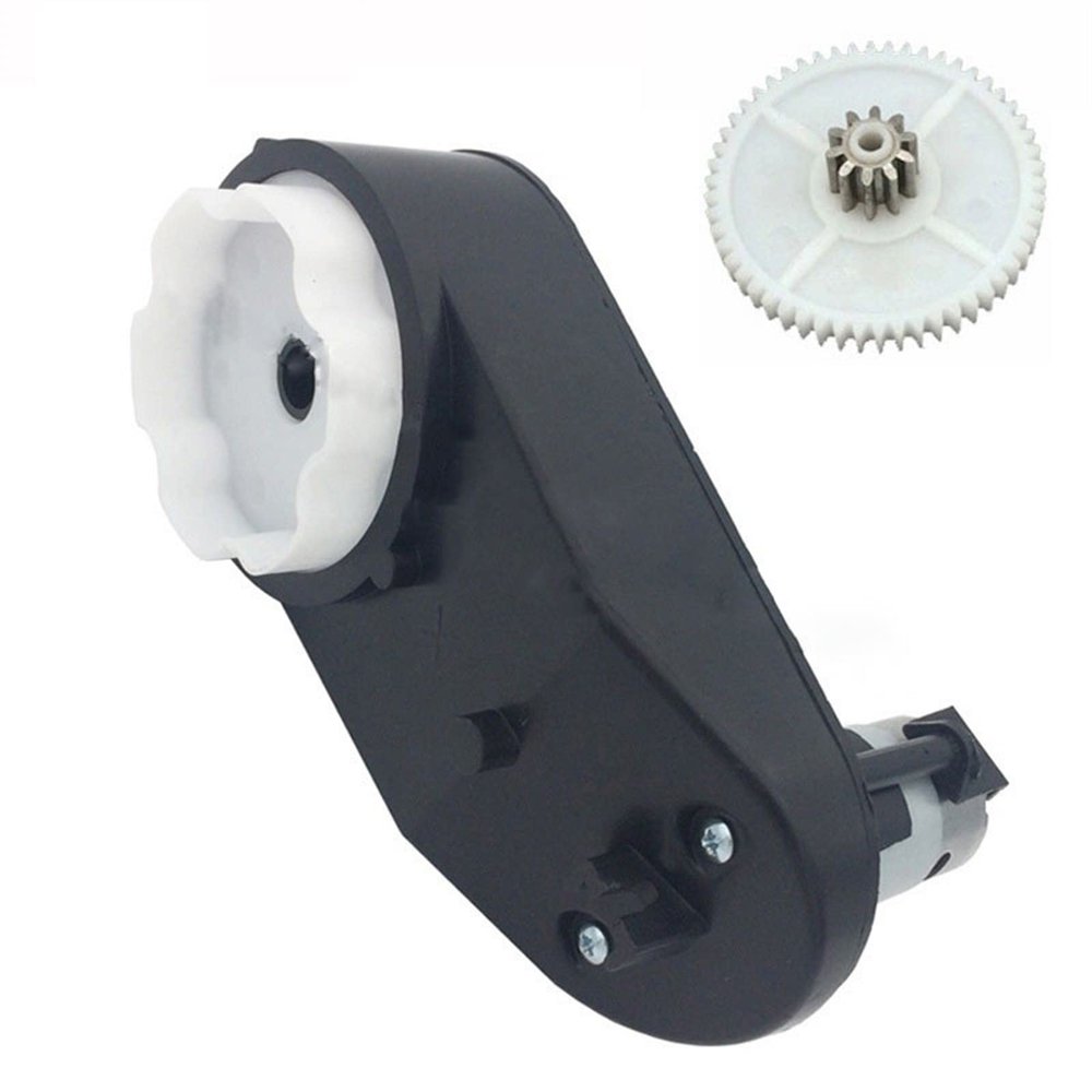 ELLANA Electric Replace 1pcs 4WD Car Motor Toy Car Motor Gearbox Electric Car Gearbox Kids Ride On Car Gearbox 6V 12V High Speed 390 Motor Gearbox Gearbox Ride (Color : 390 12V 20000 1.2cm)