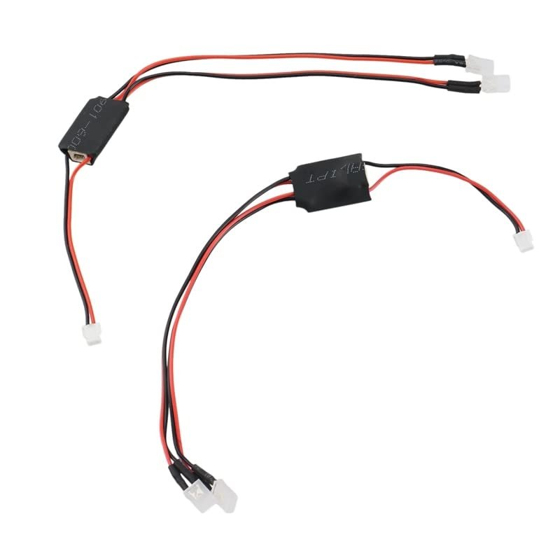 BrewJa 2Pcs Headlight LED Light Compatible with HAIBOXING HBX 16889 16889A 16890 16890A SG1601 SG1602 1/16 RC Car Upgrade Parts