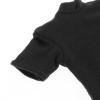 B Baosity 1/12 Scale T Shirt Mini Clothing Loose Short Sleeves Handmade Doll Clothes, Miniature Outfits for 6 inch Male Soldiers Figures Dress up Accs, Black view 3