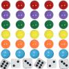 Qryovsa Wahoo Marbles, 30 Pieces of 0.55 Inch Marbles for Wahoo Board Game, Includes Storage Bag & Dice(0.55in/14mm) view 1