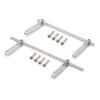 AMK RC Bumper Aluminum Alloy Modular 1/10 RC Crawler Bumper Front Rear Bull Bars for 1/10 RC Crawler LCG Rigs Builds TRX4 SCX10 Gspeed Power Wagon Body DIY (1/10 RC Crawler Bumper Silver) view 1