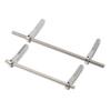 AMK RC Bumper Aluminum Alloy Modular 1/10 RC Crawler Bumper Front Rear Bull Bars for 1/10 RC Crawler LCG Rigs Builds TRX4 SCX10 Gspeed Power Wagon Body DIY (1/10 RC Crawler Bumper Silver) view 2