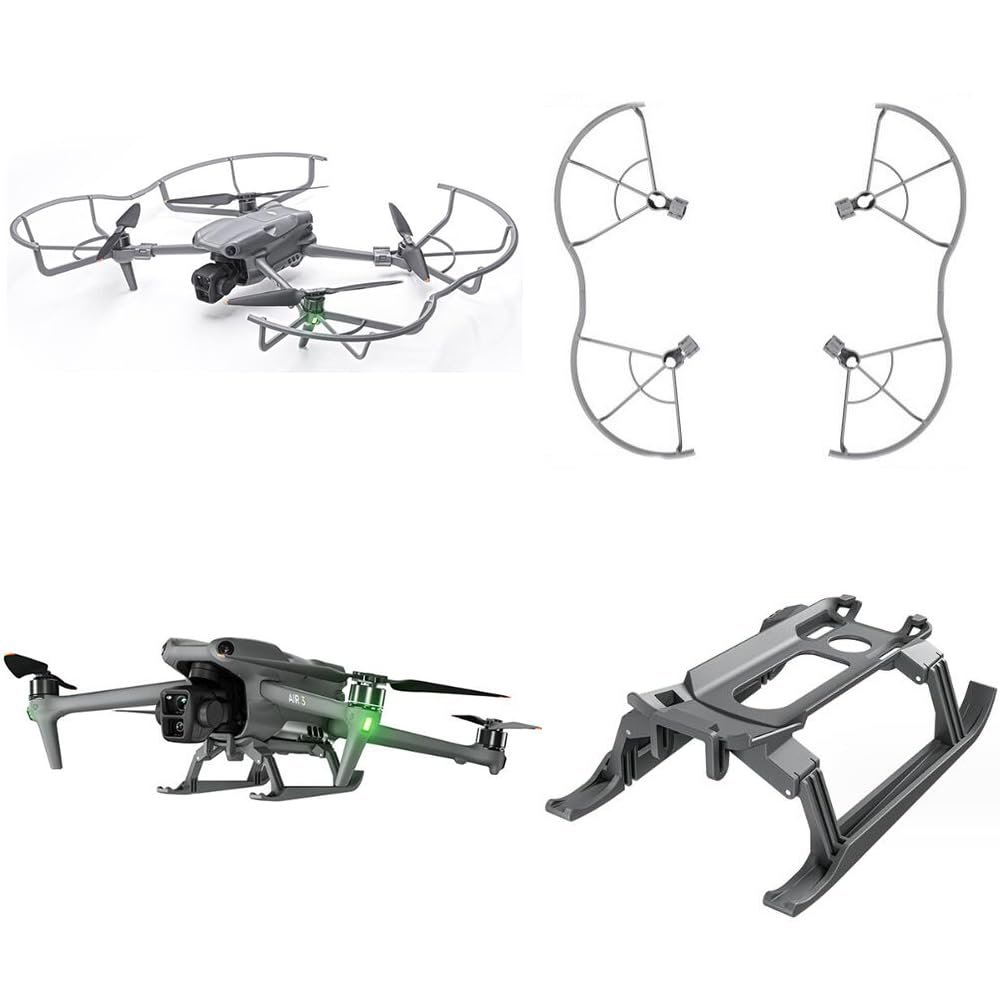 Coyktonty 2 sets -Propeller Guard+Landing Gear For DJI AIR 3 Drone